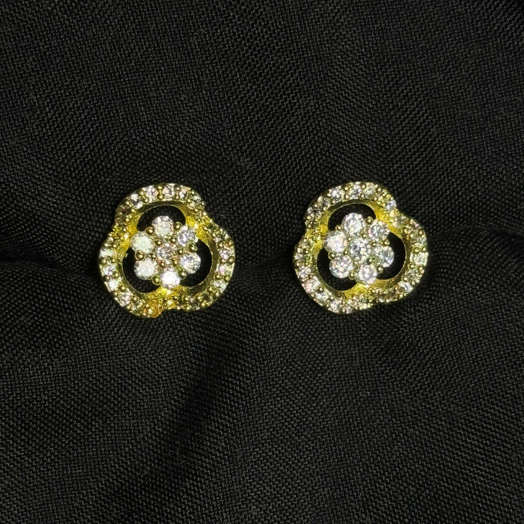 Floral Open Stud Earrings
