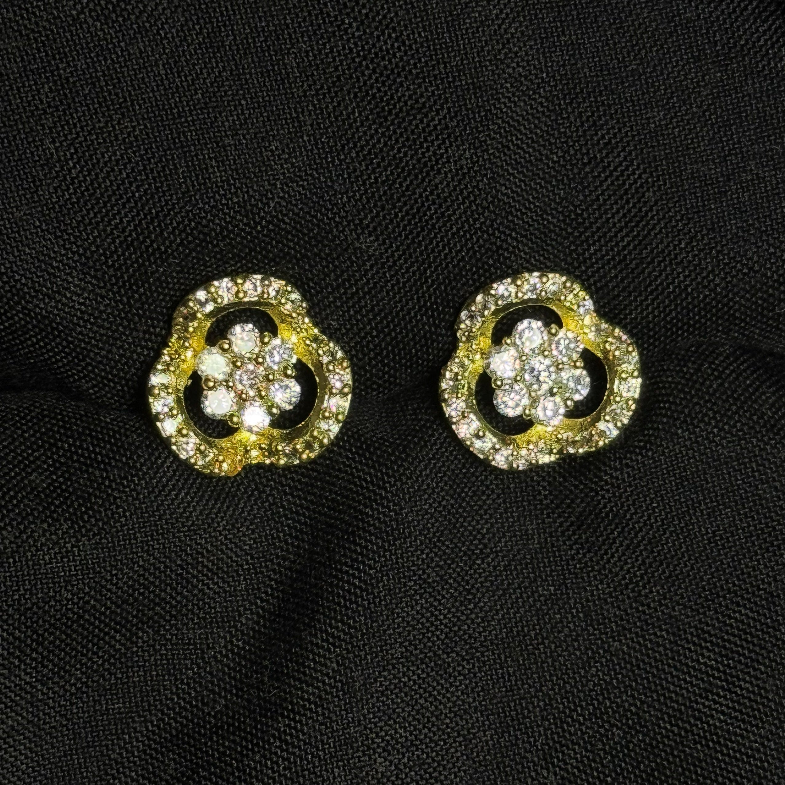 Floral Open Stud Earrings