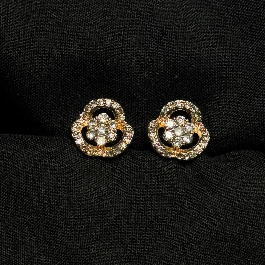 Floral Open Stud Earrings