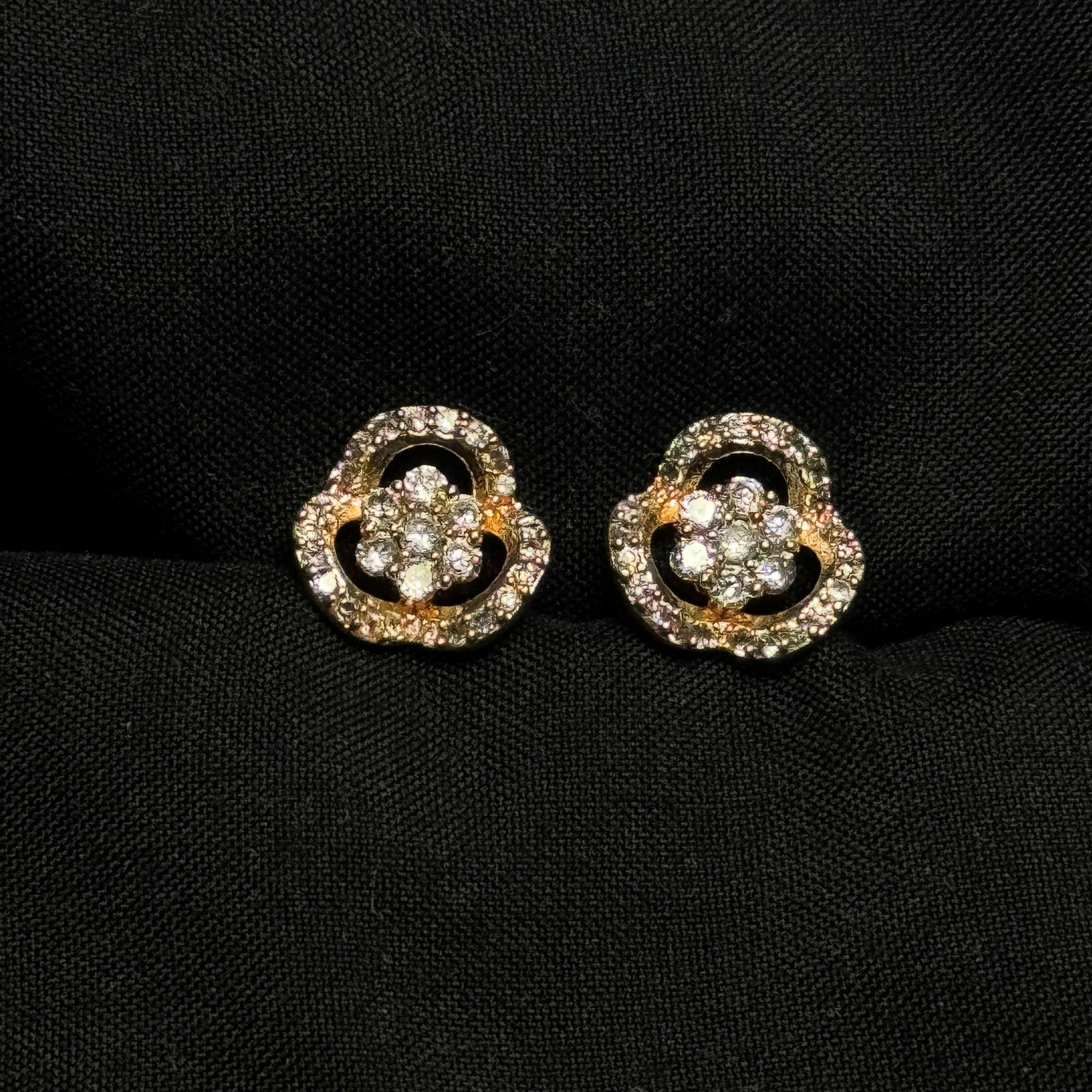 Floral Open Stud Earrings