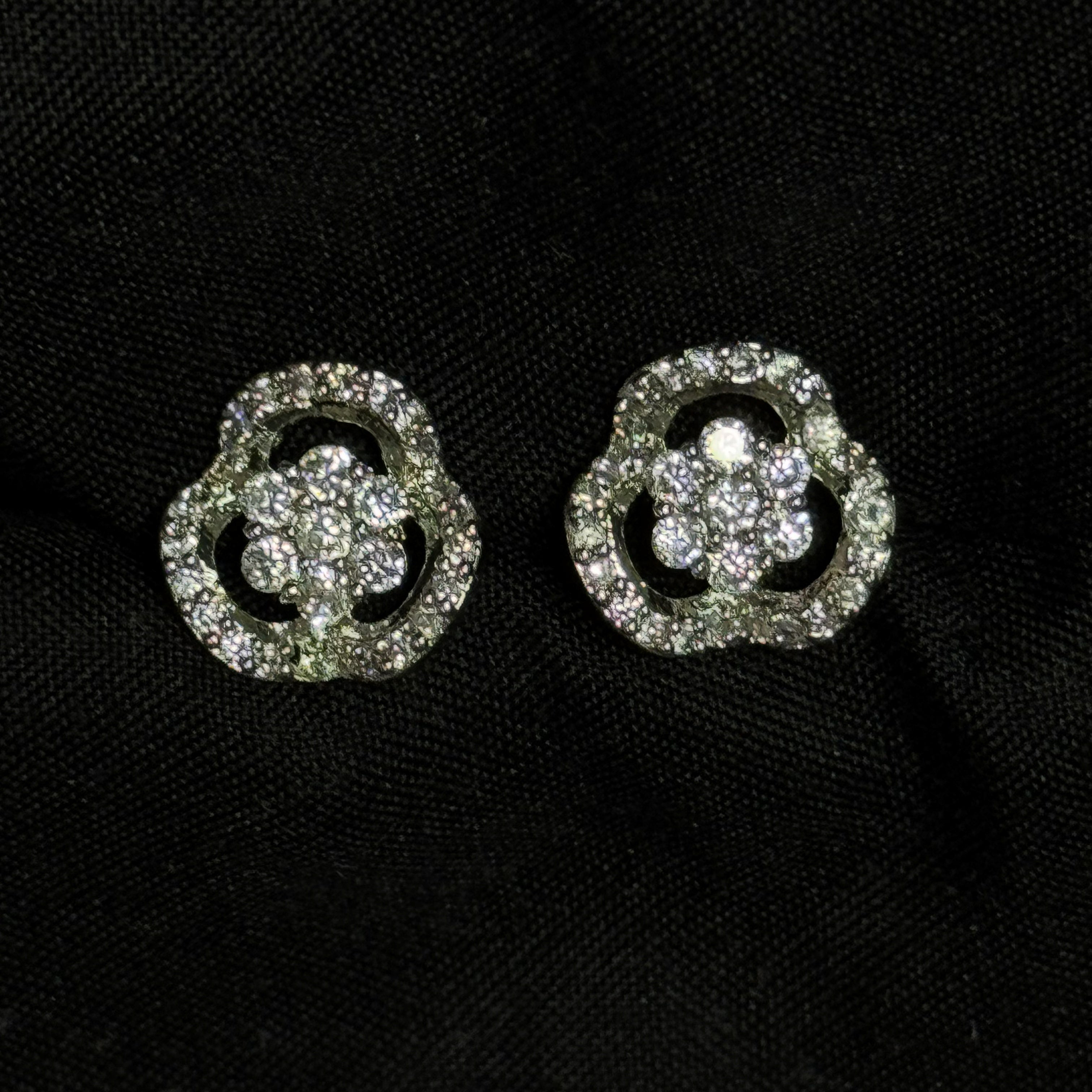 Floral Open Stud Earrings