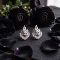 Crystal Silver Stud Earrings