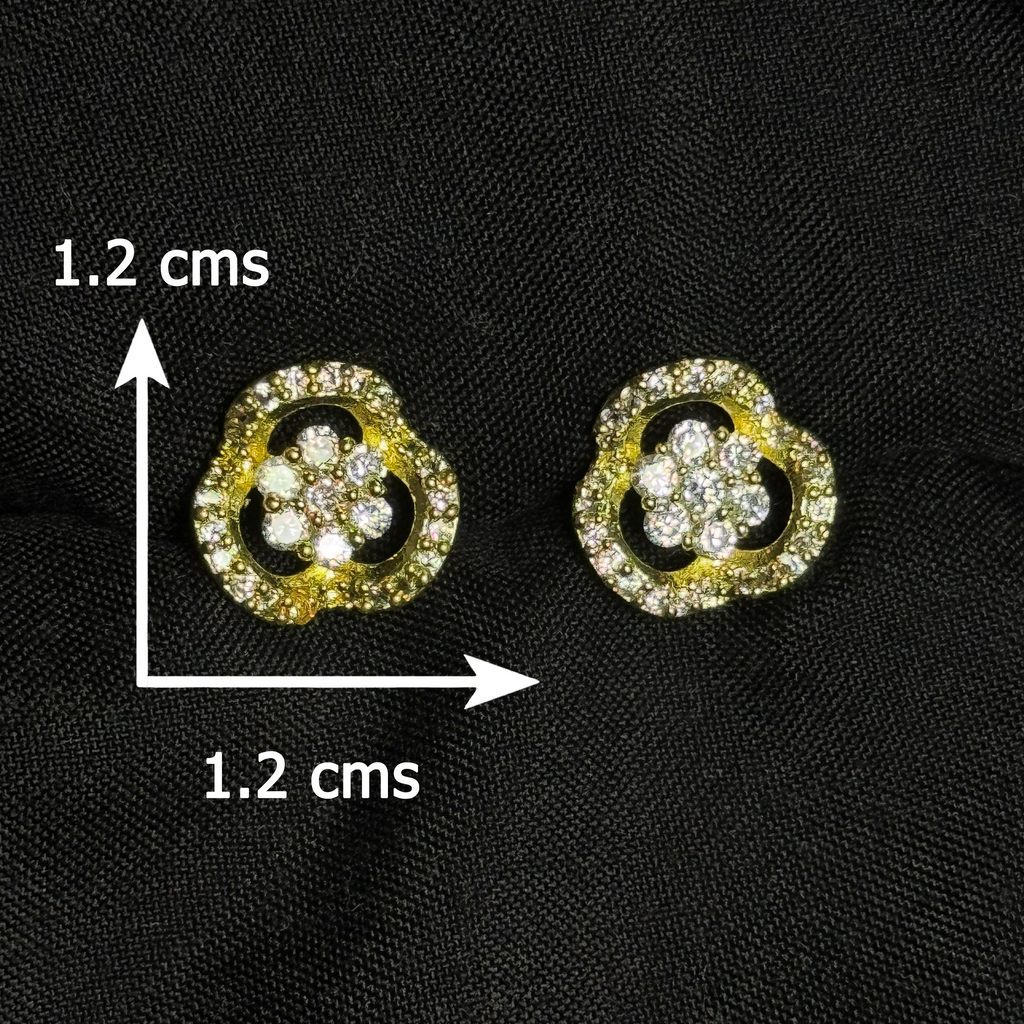 Floral Open Stud Earrings