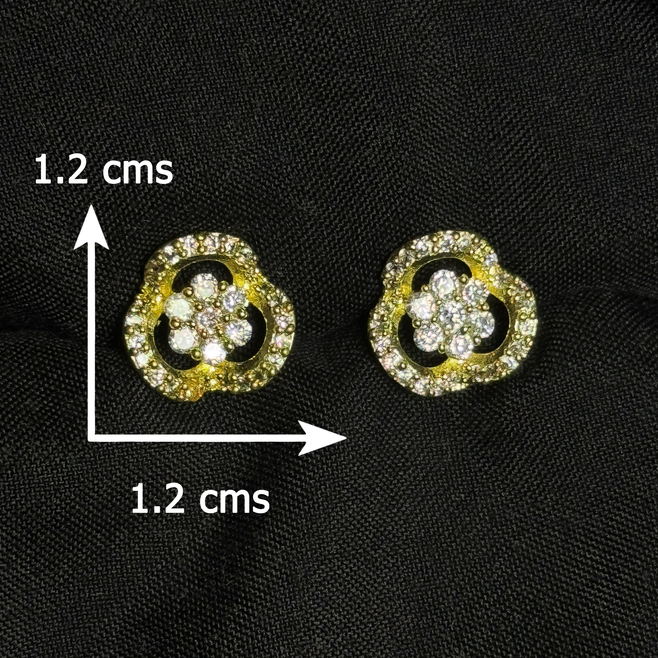 Floral Open Stud Earrings